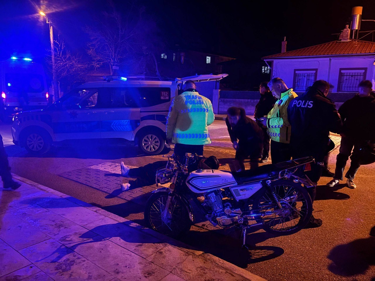 Erzincan’da motosiklet kazası