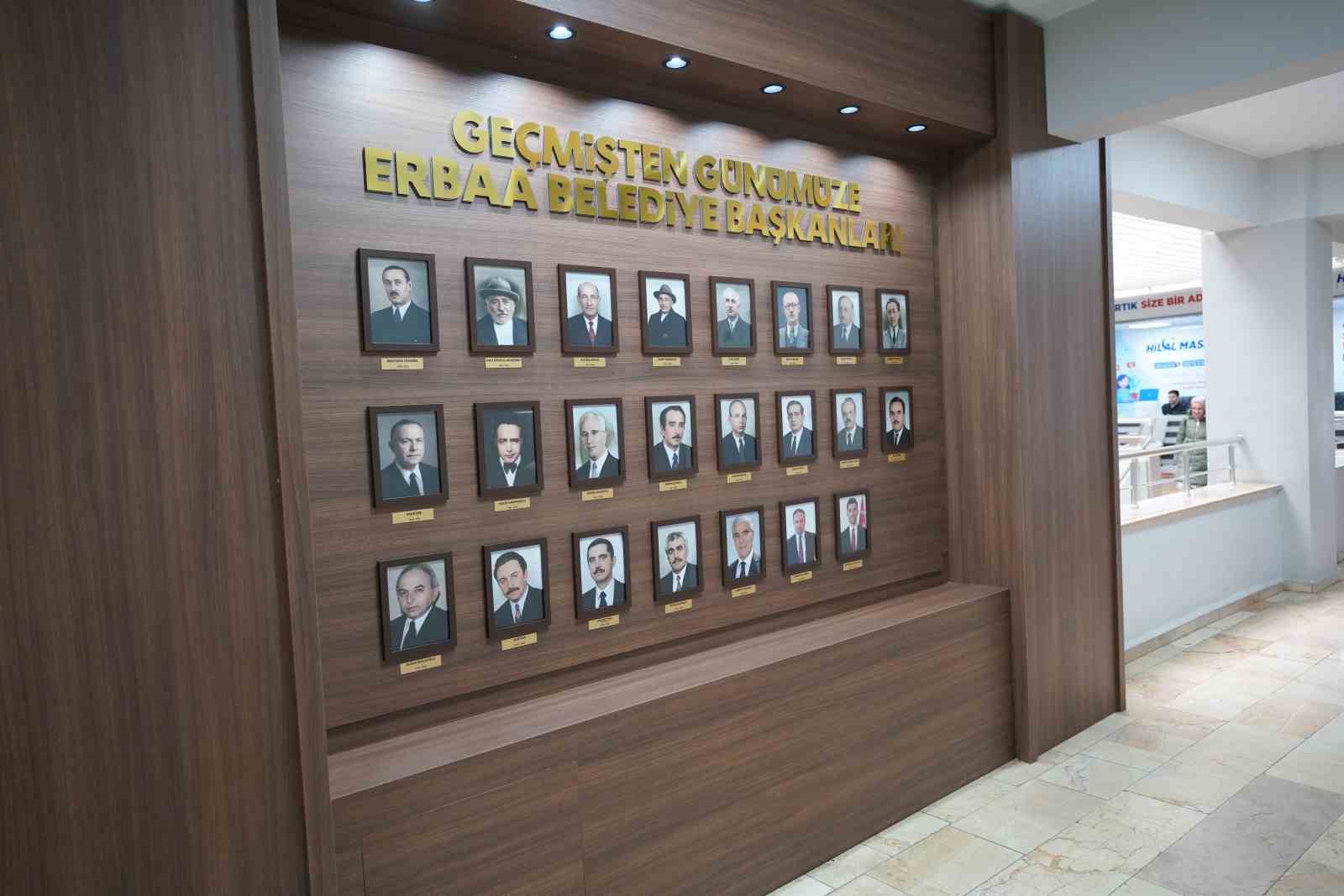 Erbaa Belediyesi&rsquo;nin y&ouml;netim tarihi tek panoda toplandı
