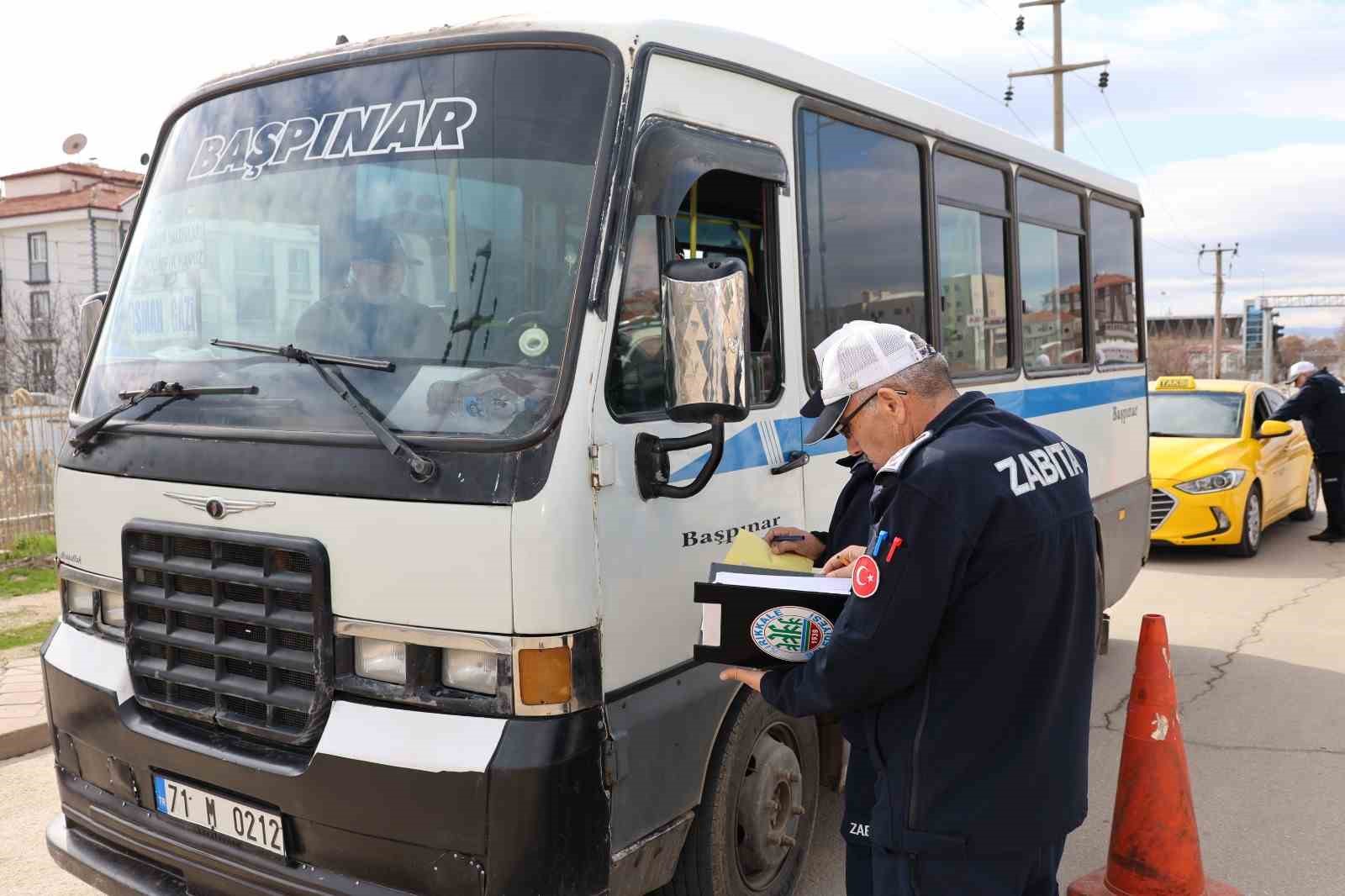Kırıkkale&rsquo;de toplu taşıma ara&ccedil;larına sıkı denetim
