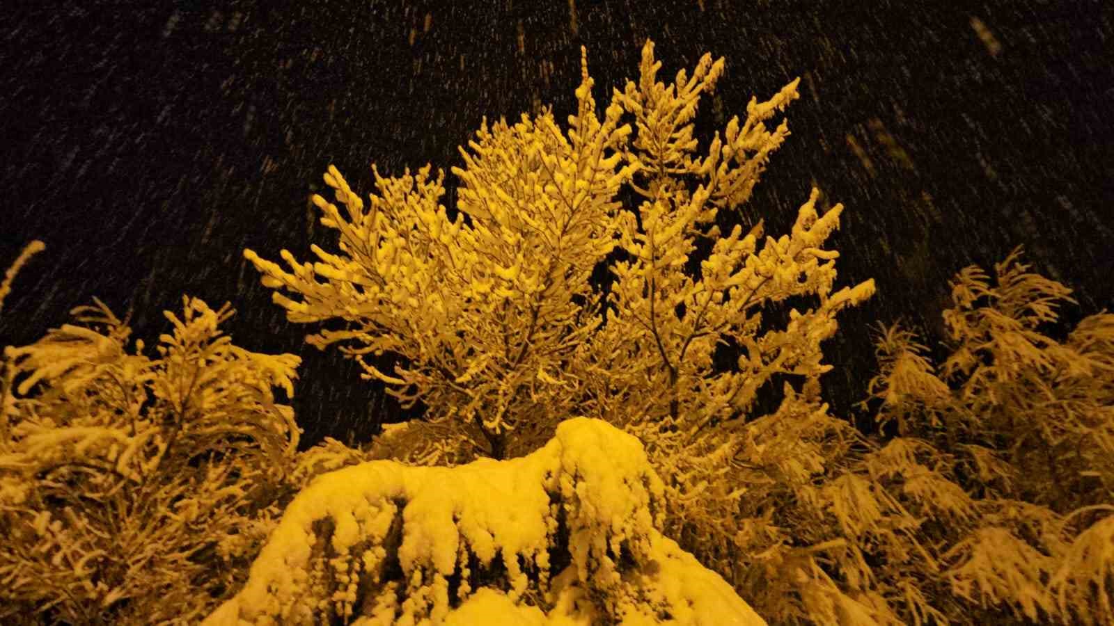 Adilcevaz&rsquo;da kar yağışı beraberinde g&uuml;zel g&ouml;r&uuml;nt&uuml;ler getirdi
