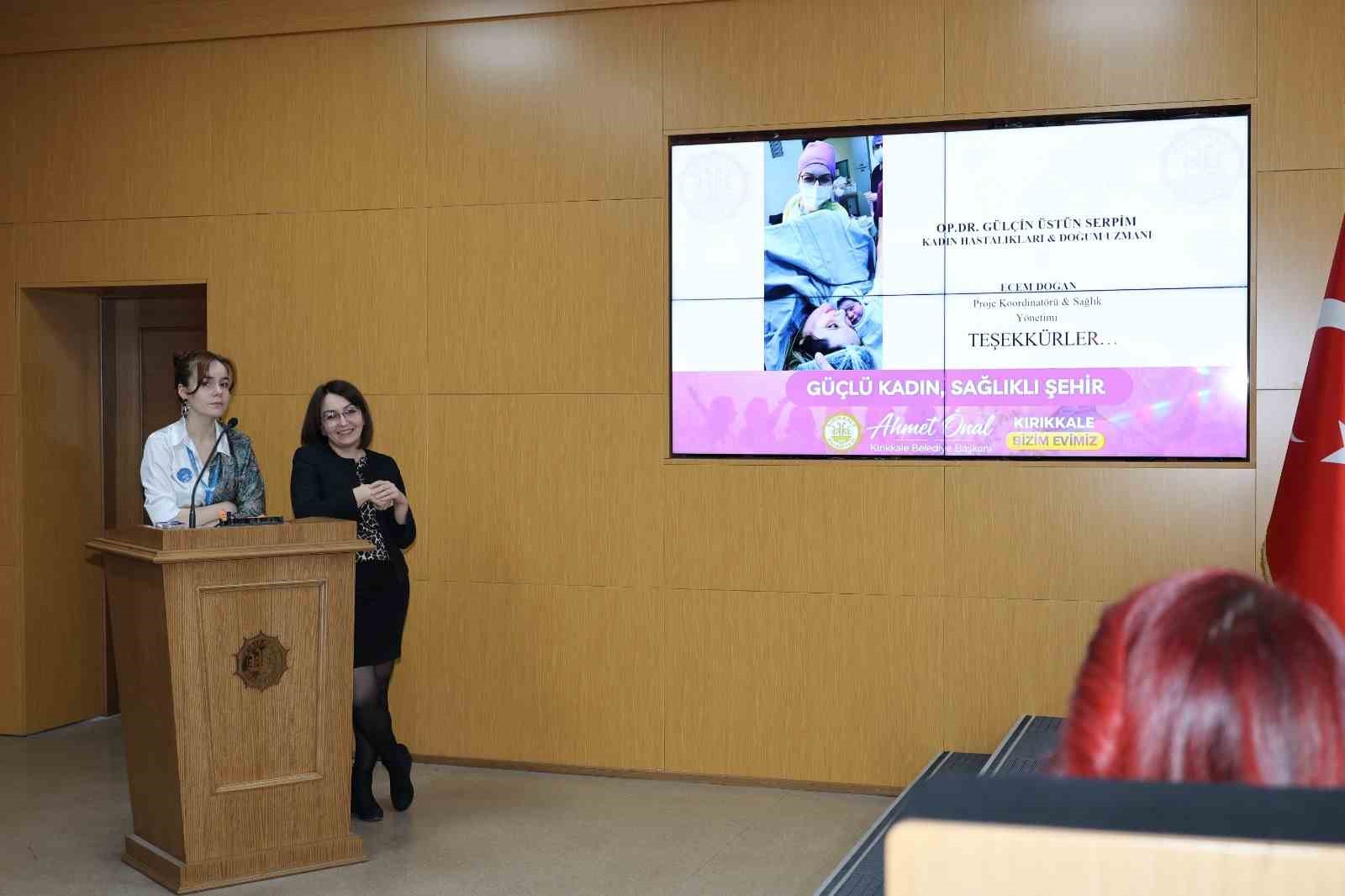 Kırıkkale’de "Güçlü Kadın, Sağlıklı Şehir" konferansı düzenlendi