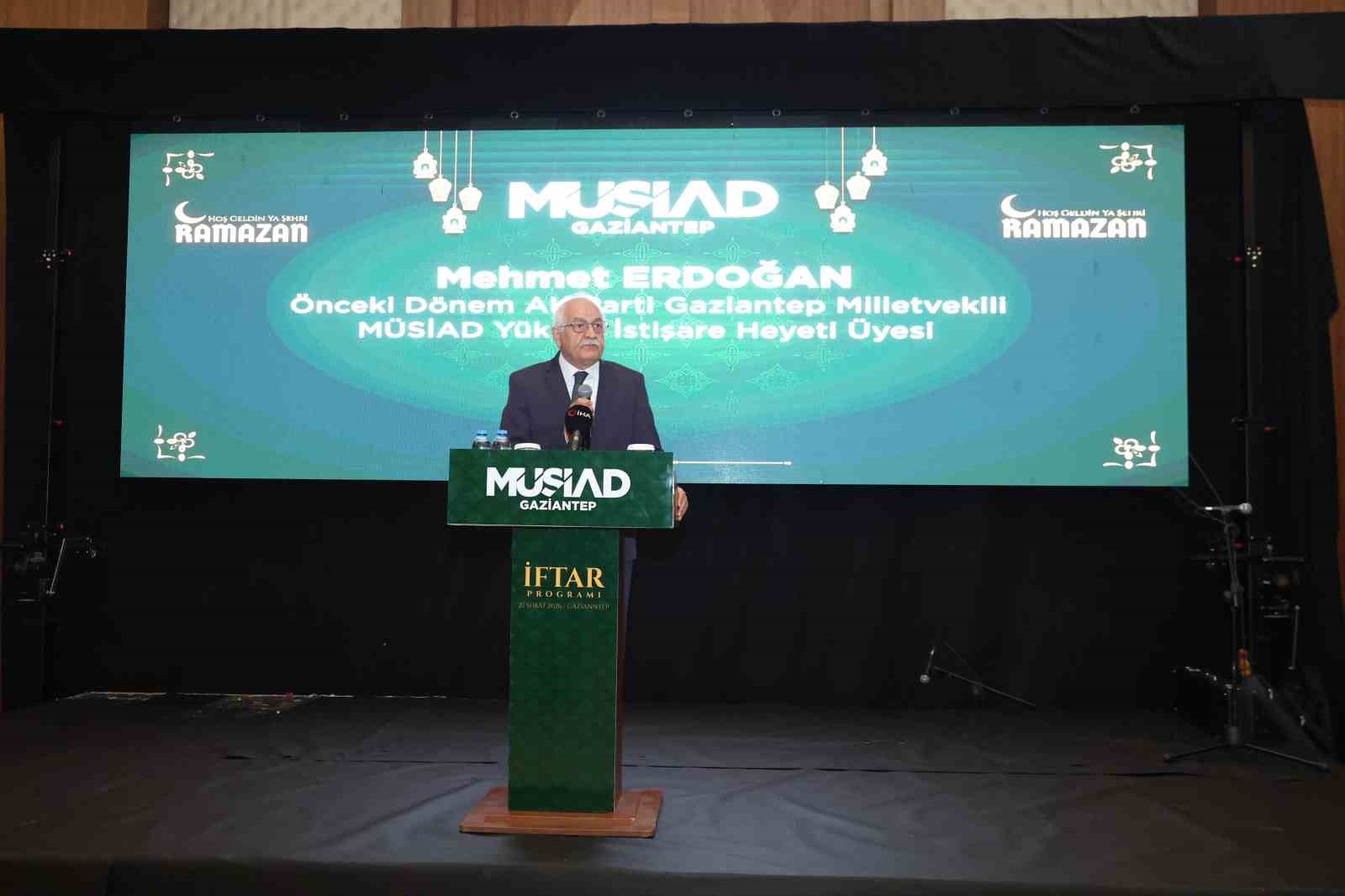 M&Uuml;SİAD Gaziantep&rsquo;te iftar programı d&uuml;zenlendi
