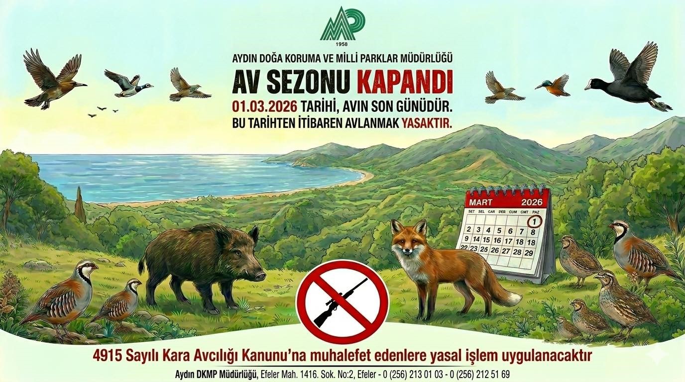 Aydın&rsquo;da av sezonu sona erdi

