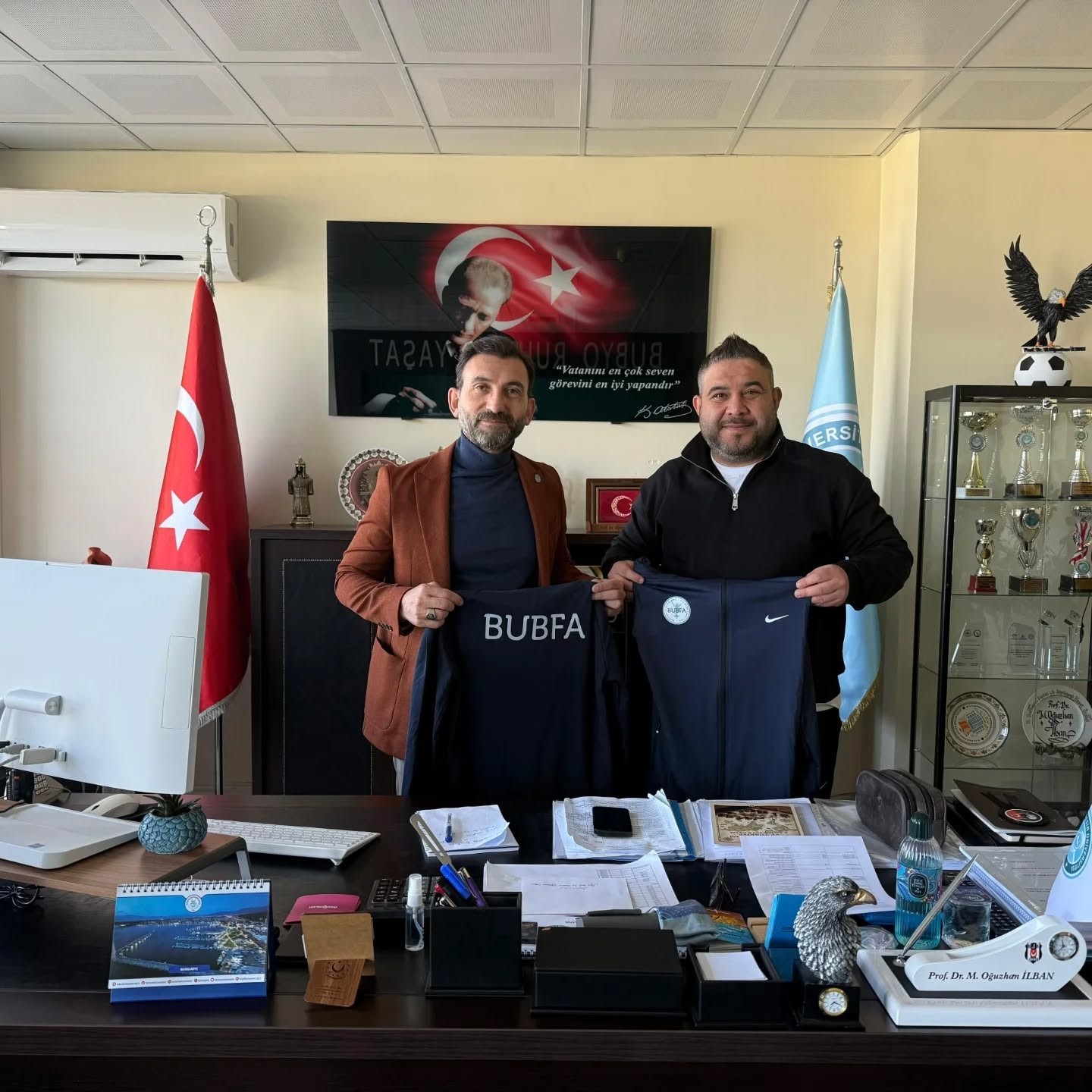 BUBFA futbol takımı rekt&ouml;rl&uuml;k kupasına hazırlanıyor
