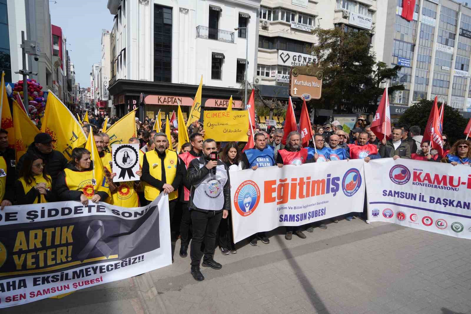 &Ouml;ğretmen cinayetine tepki
