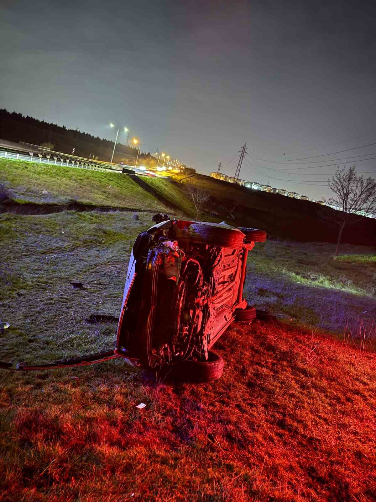 Şarampole u&ccedil;tu, 5. kez alkoll&uuml; &ccedil;ıkınca 390 bin lira ceza yedi
