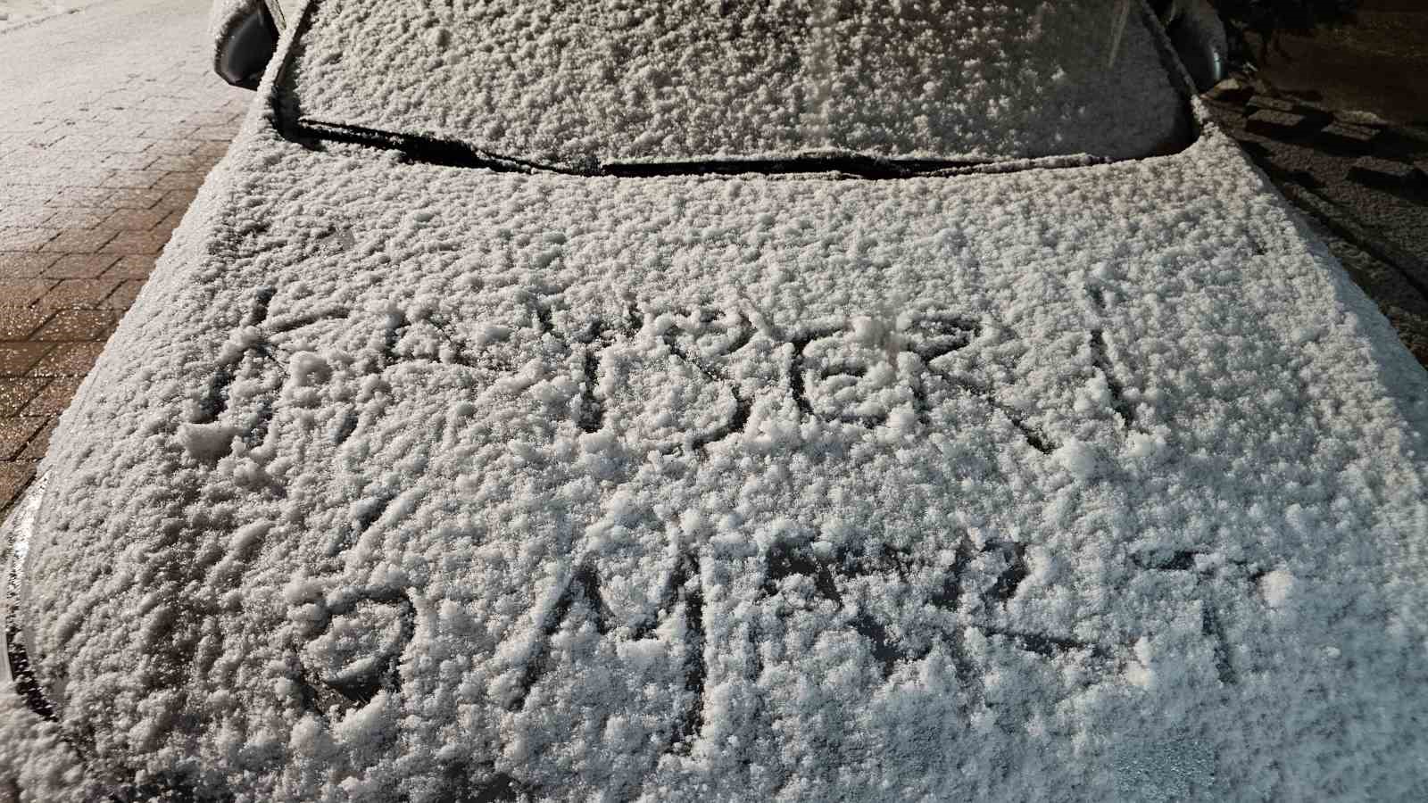 Kayseri&rsquo;de kar yağışı
