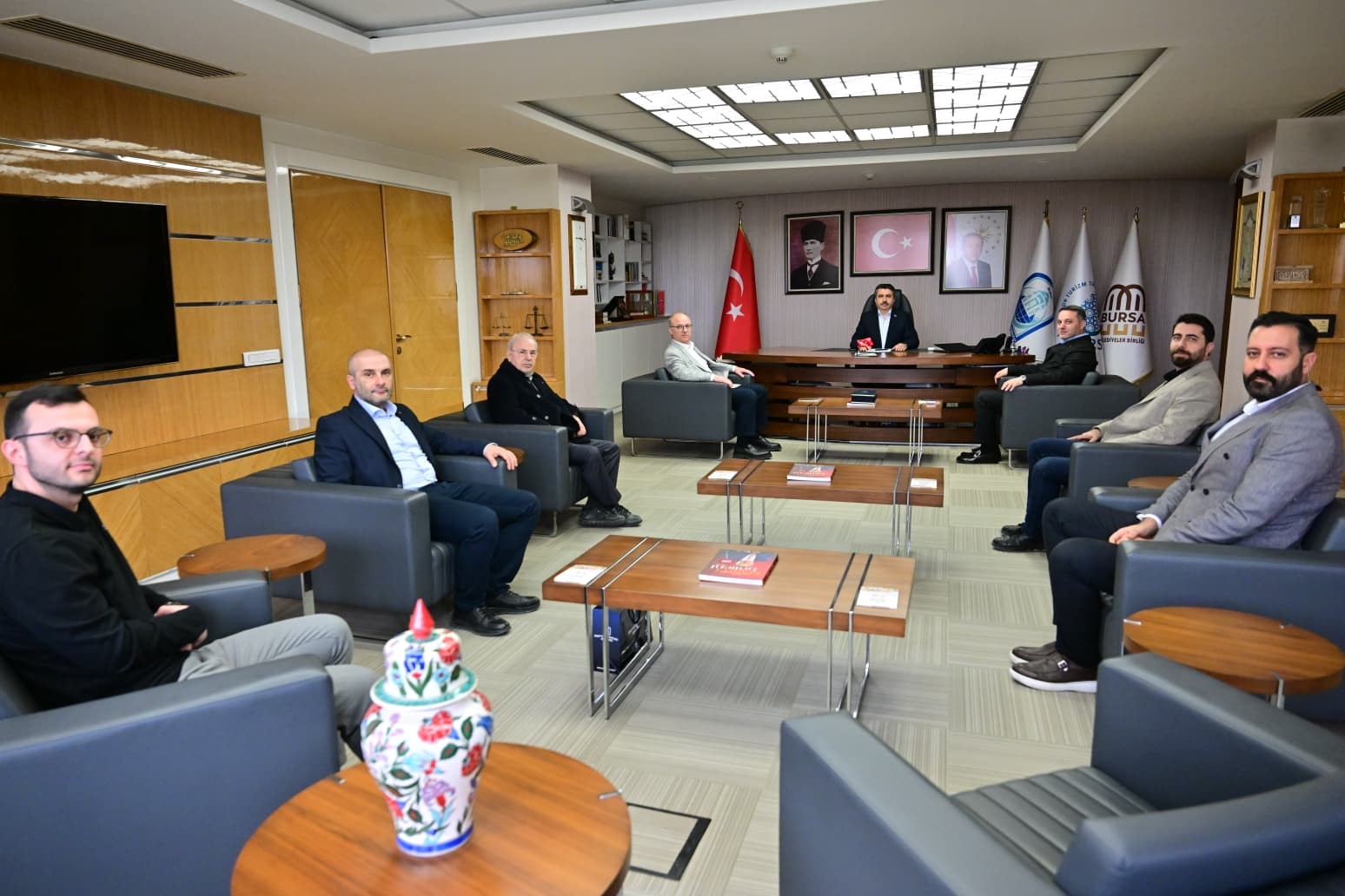 Yıldırım Belediye Başkanı Oktay Yılmaz&rsquo;a akademik ziyaret
