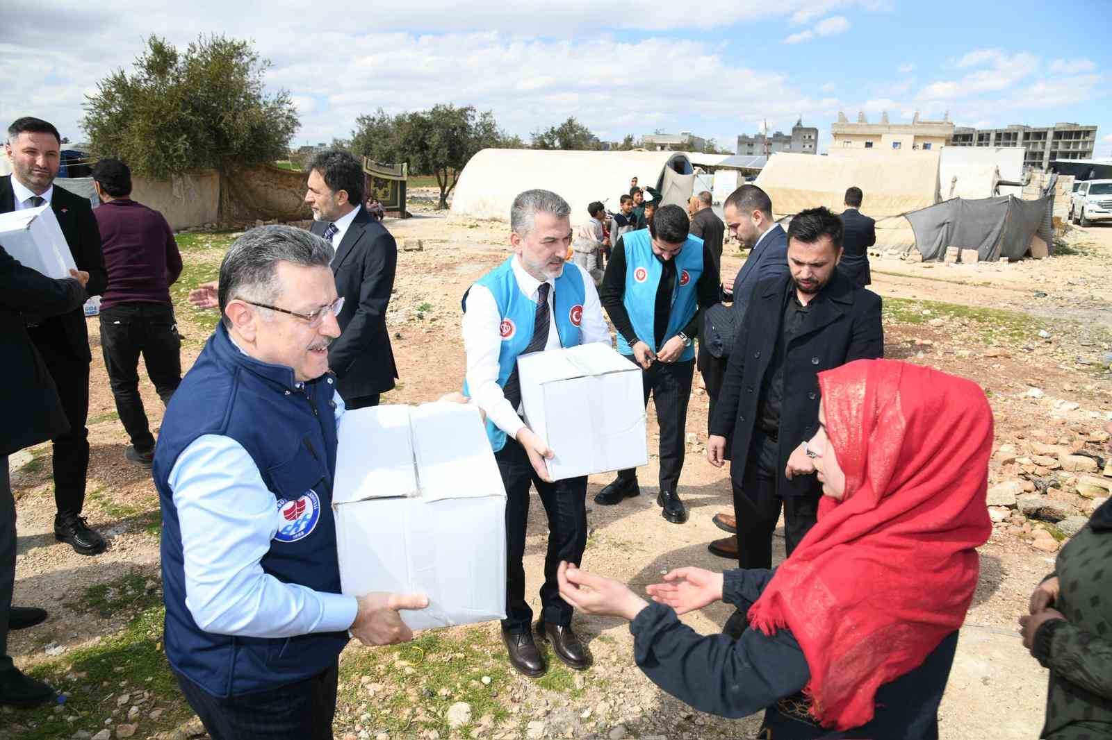 Trabzon&rsquo;dan Suriye&rsquo;deki &ccedil;adır kente kardeş eli
