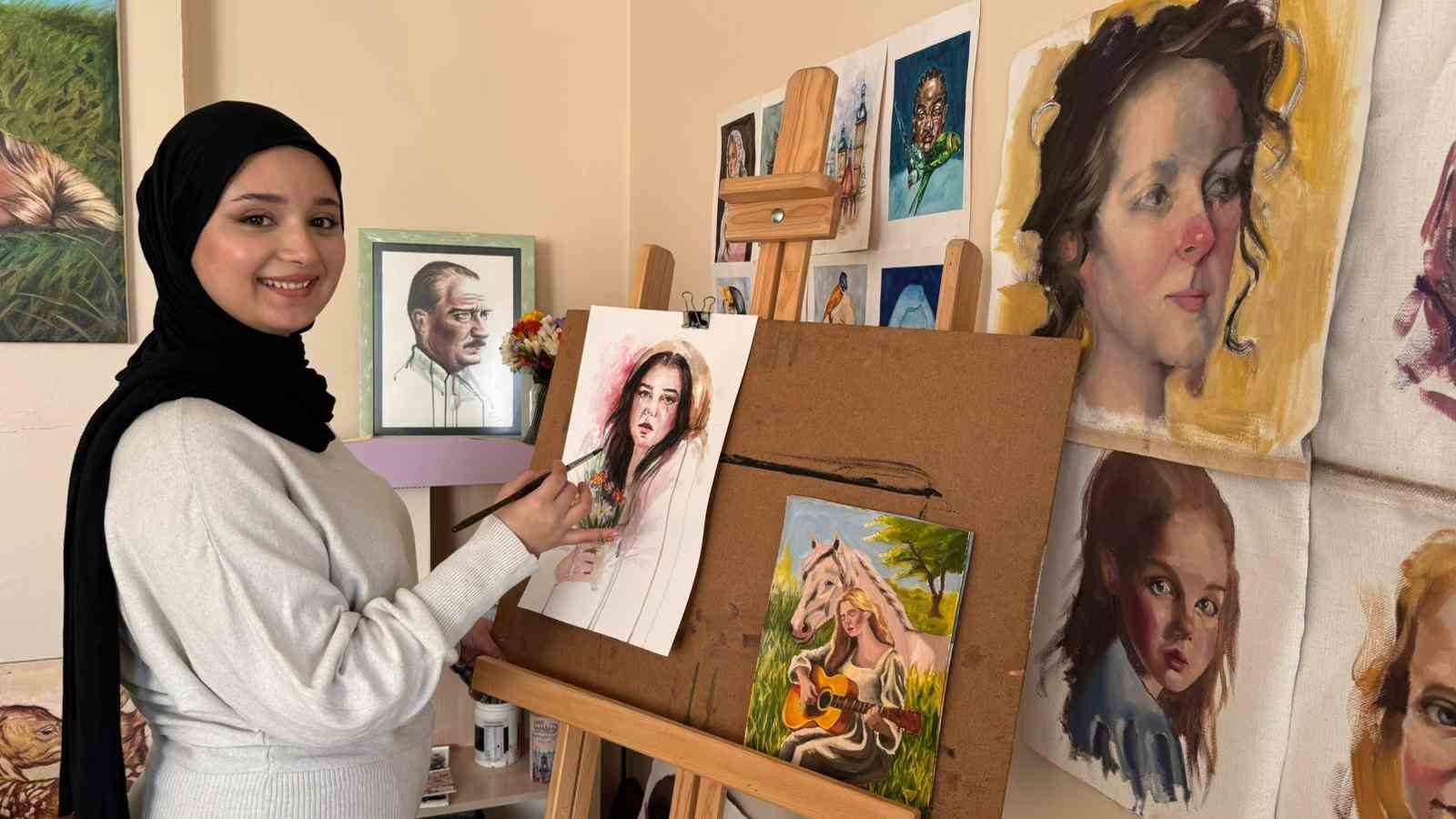 Savaşın i&ccedil;inden doğan sanat&ccedil;ı: Kadınların hikayesini tuvale yansıtıyor
