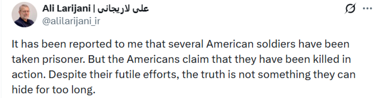 İran&rsquo;dan esir asker a&ccedil;ıklaması geldi, ABD yalanladı