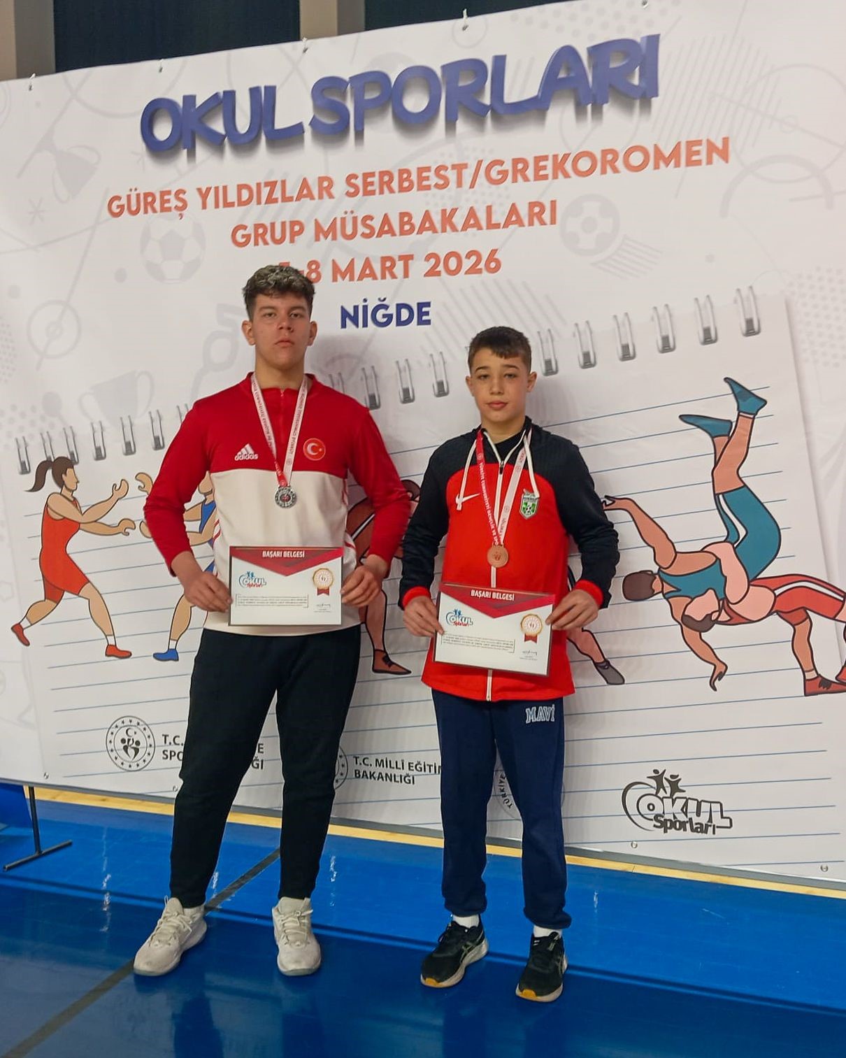 Manavgat Belediyesi G&uuml;reş Kul&uuml;b&uuml; sporcuları, Niğde&rsquo;den derecelerle d&ouml;nd&uuml;
