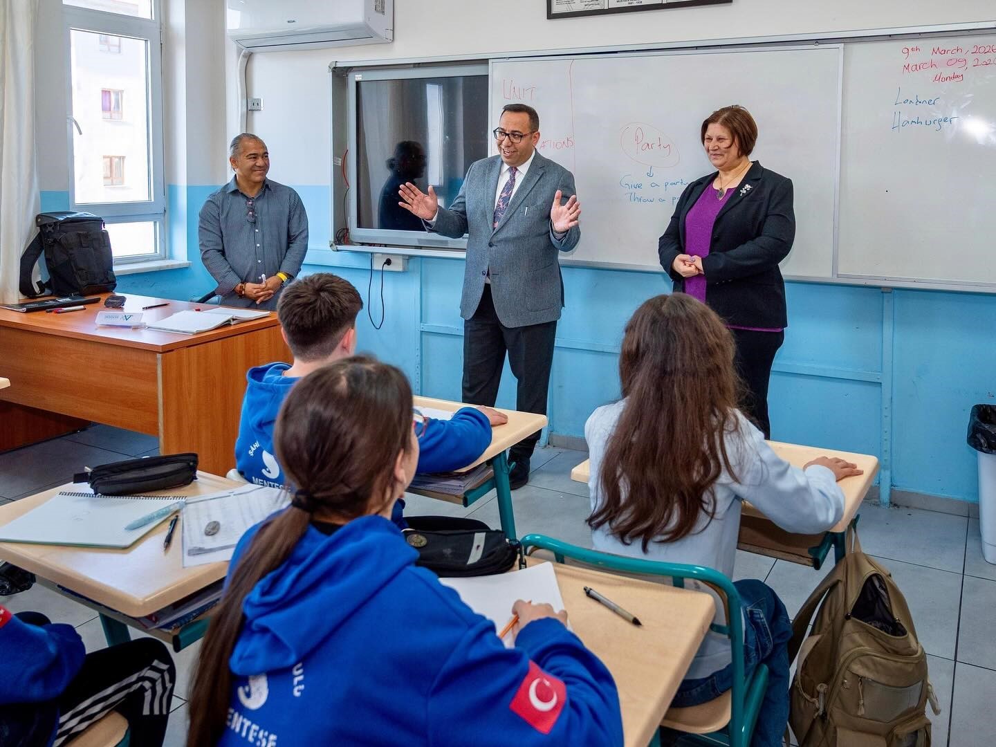 İlçe Milli Eğitim Müdürü Keleş, Şâhidi Ortaokulu’nda öğrenci ve öğretmenlerle buluştu