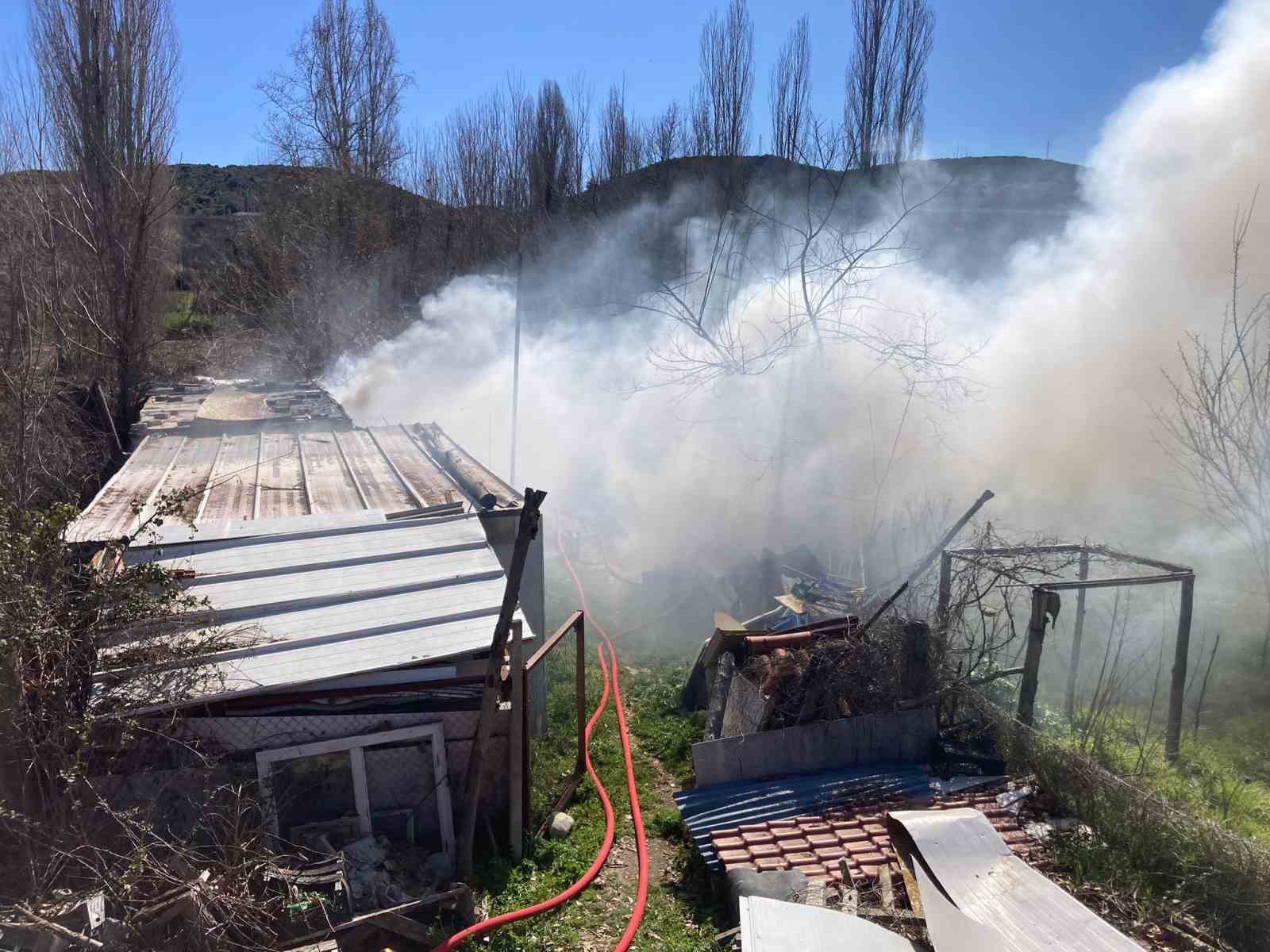 Bilecik’te bağ evinde çıkan yangın korkuttu