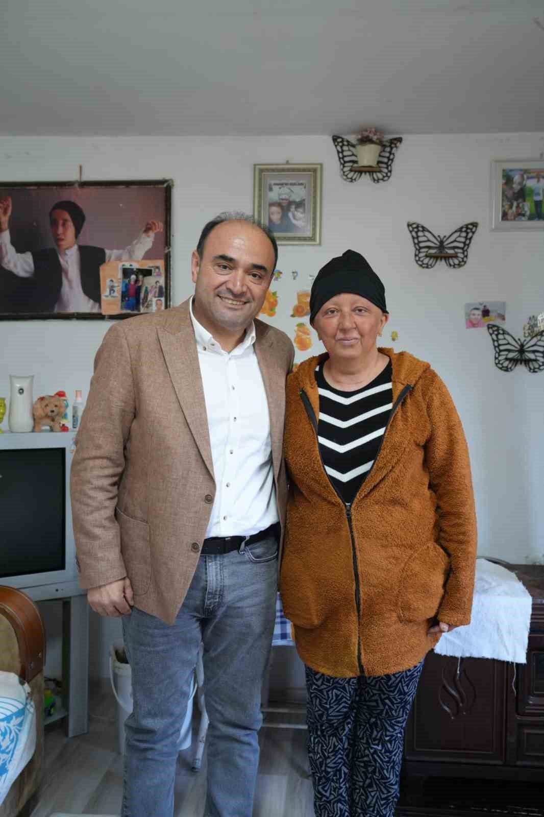 Fethiye&rsquo;de kanserle m&uuml;cadele eden kadının isteği yerine getirildi
