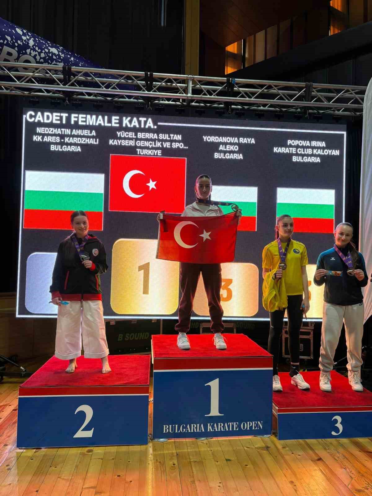 Kayserili karateciler Bulgaristan’da kürsüye ambargo koydu