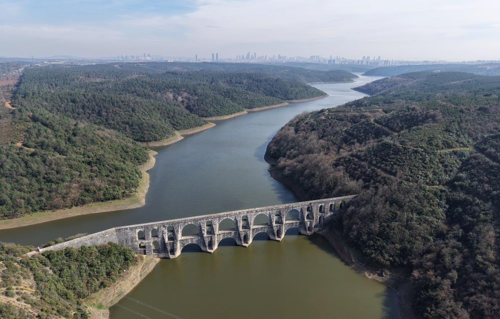 İstanbul&rsquo;da barajlarda doluluk y&uuml;zde 45,95 oldu; Mağlova Kemeri yeniden suyla buluştu