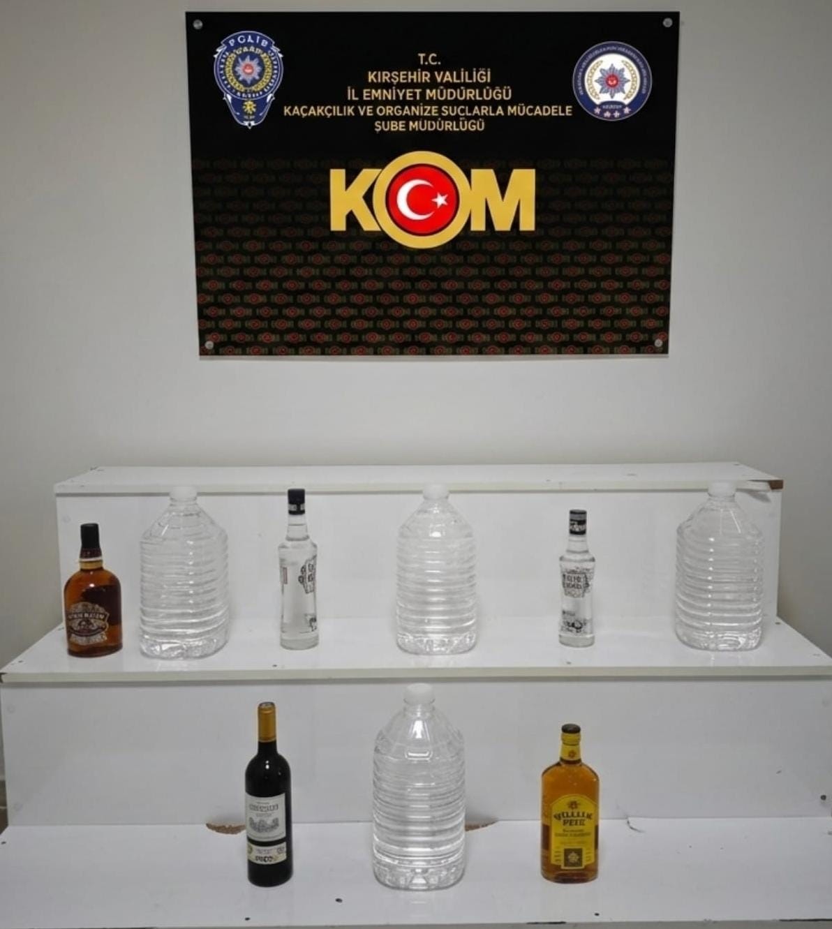 Kırşehir&rsquo;de ka&ccedil;ak alkol ele ge&ccedil;irildi
