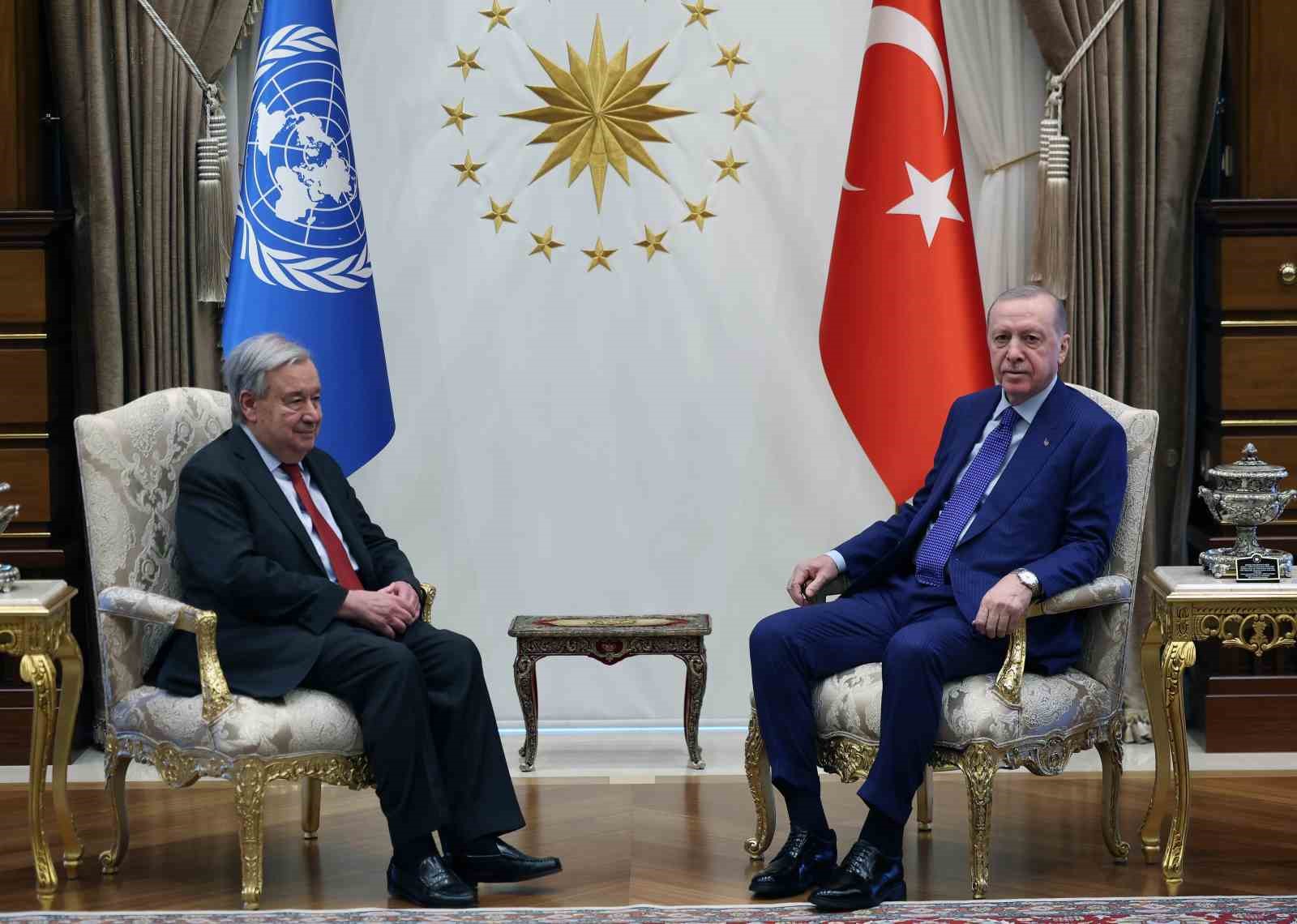 Cumhurbaşkanı Erdoğan, BM Genel Sekreteri Guterres&rsquo;i kabul etti
