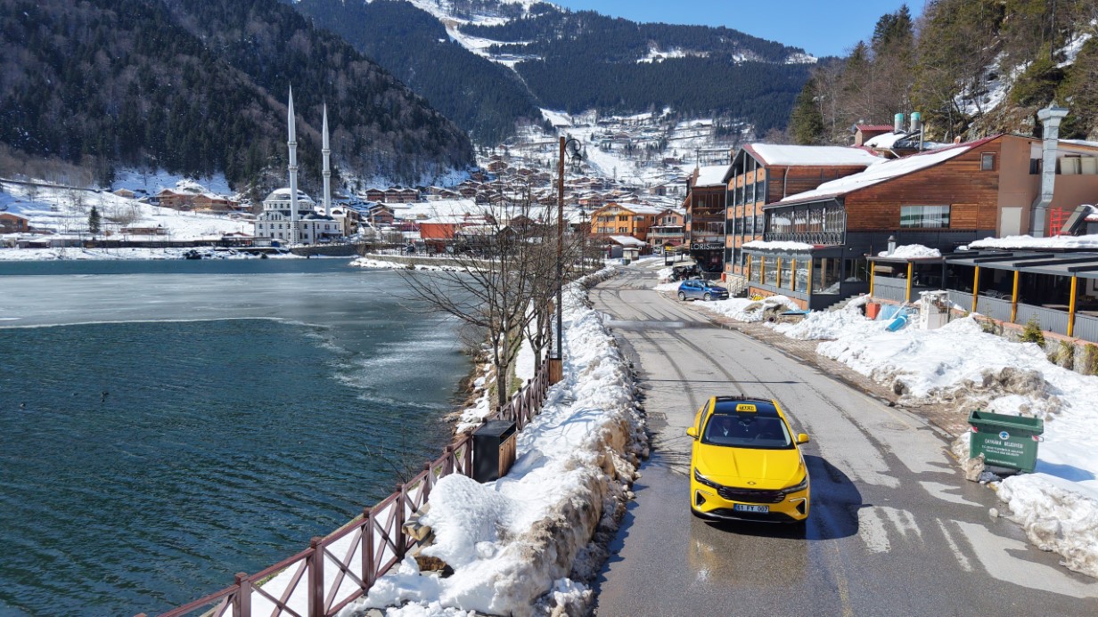 Togg taksi Karadeniz yollarında