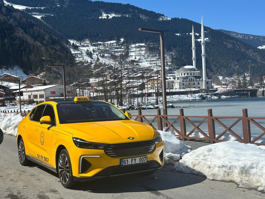 Togg taksi Karadeniz yollarında