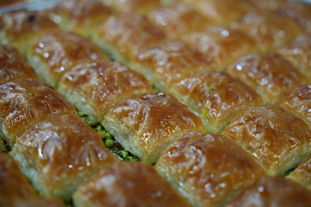 Bayram öncesi Gaziantep’te baklava mesaisi