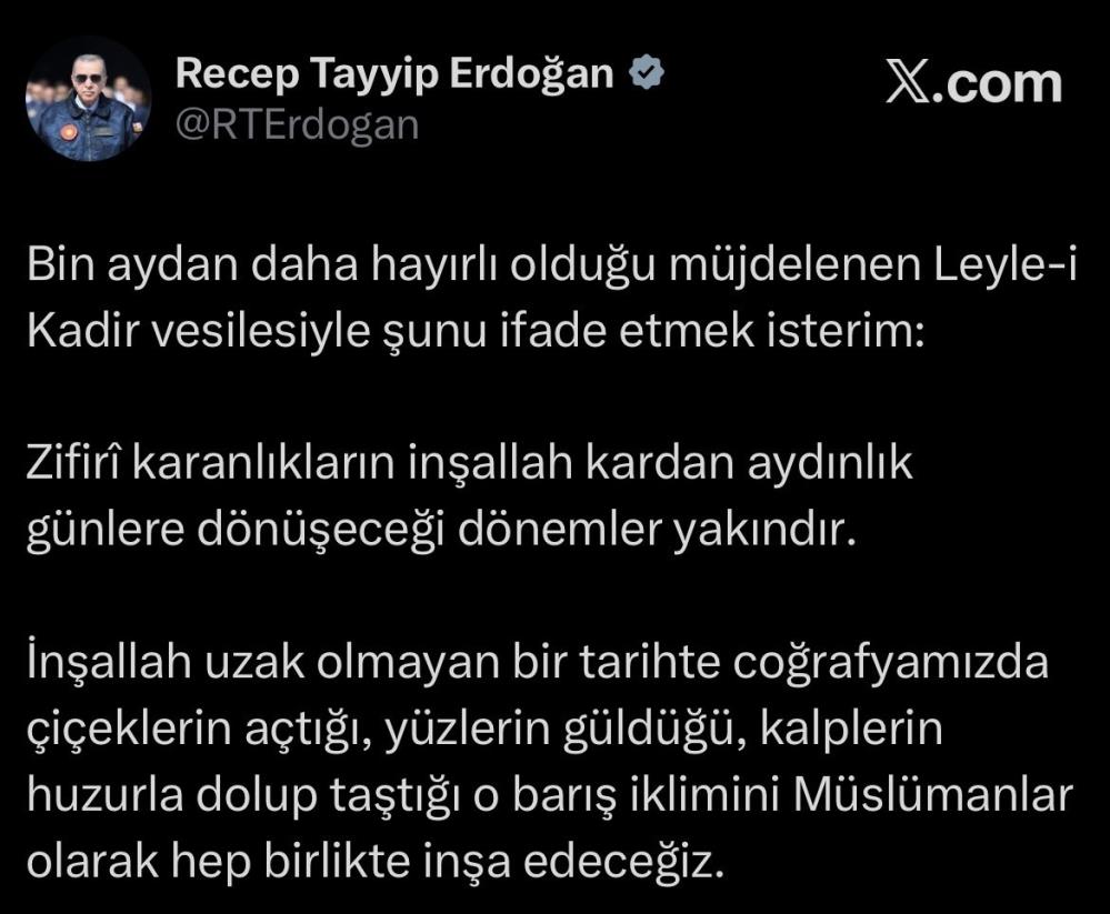 Cumhurbaşkanı Erdoğan: 