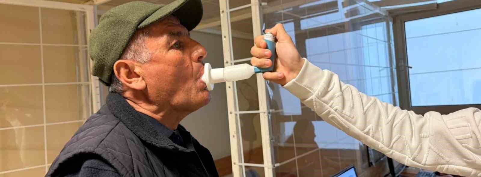 Nazilli&rsquo;de vatandaşlara solunum testi yapıldı
