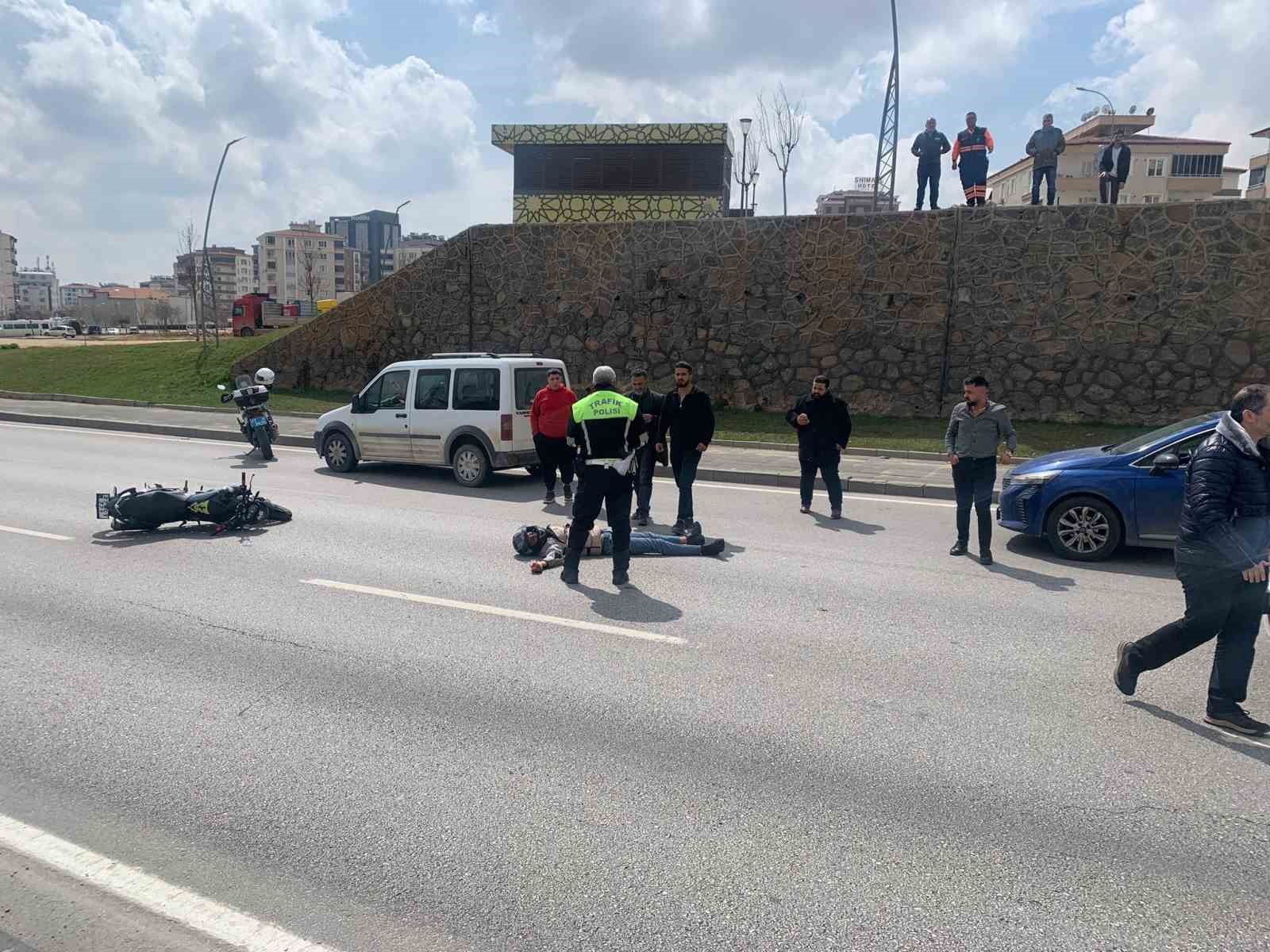 Gaziantep&rsquo;te motosiklet kazası: 1 yaralı
