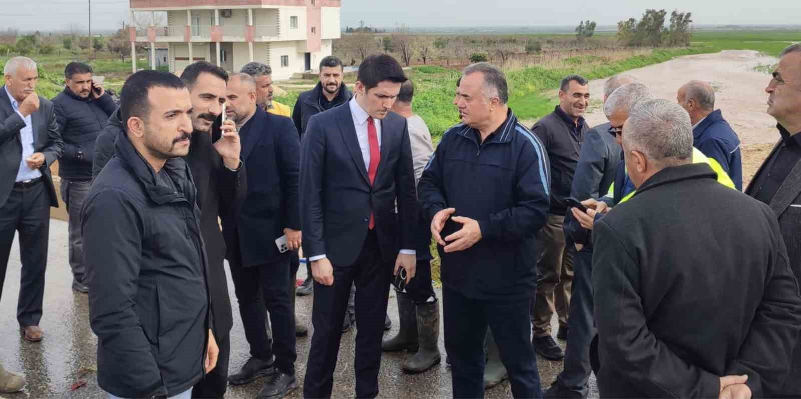 Nusaybin&rsquo;de selin etkili olduğu b&ouml;lgelerde inceleme yapıldı
