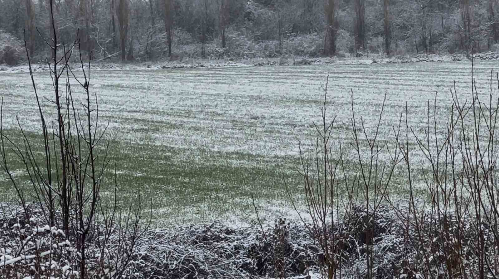 Afyonkarahisar ve Kütahya’da badem ve kayısı çiçekleri karla kaplandı