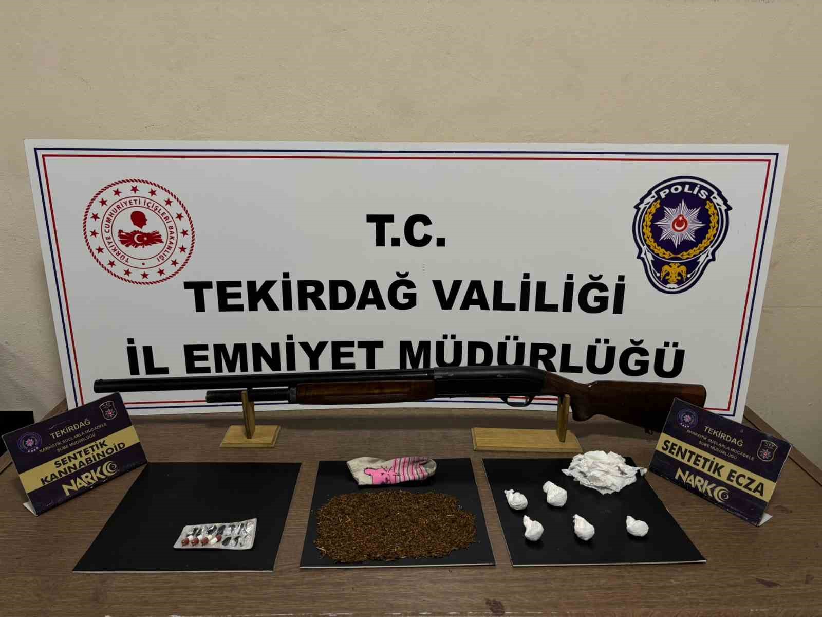 Tekirdağ’da uyuşturucu operasyonu: 10 kişi tutuklandı