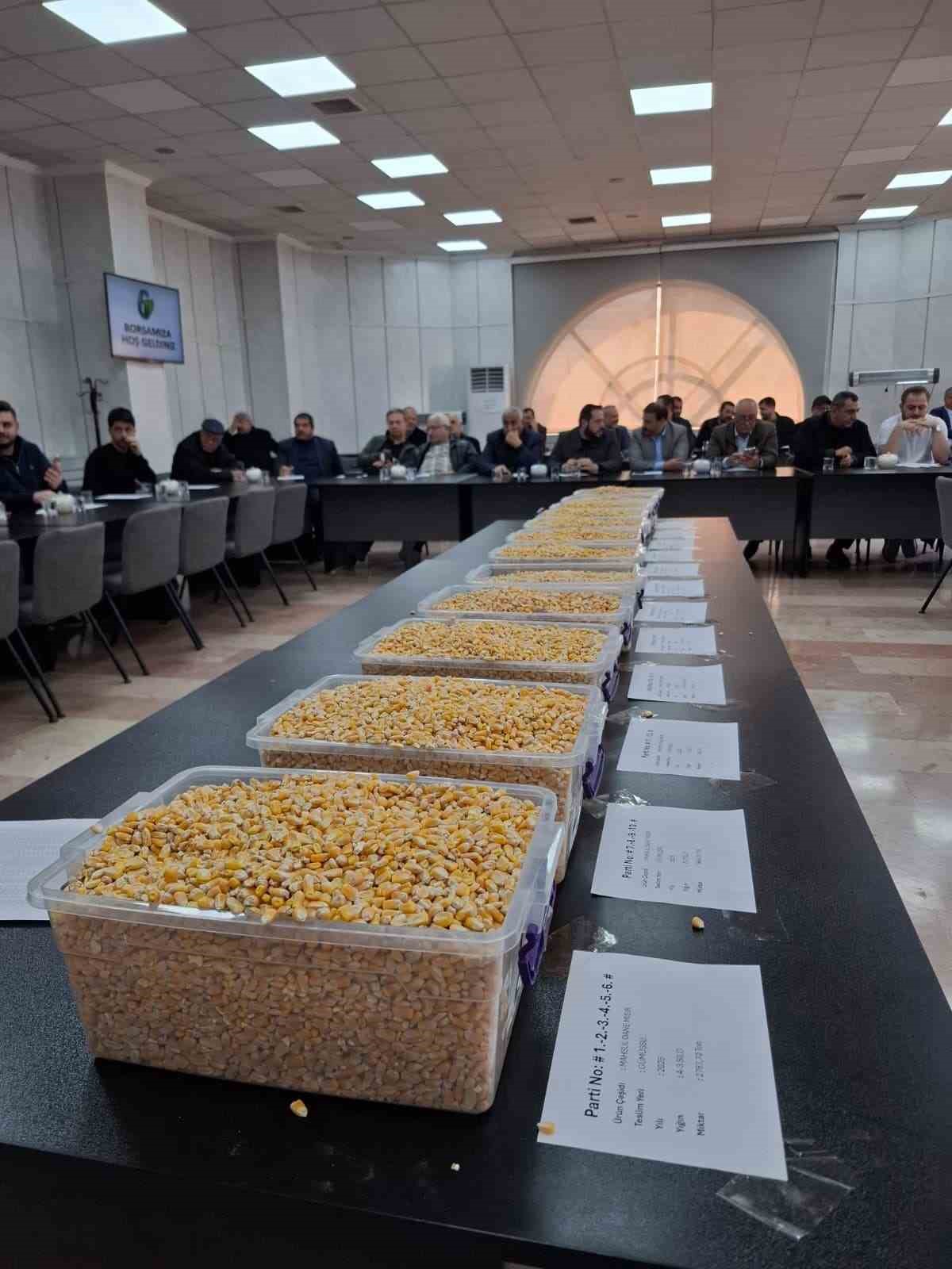 TİGEM’in 15 bin ton mısır satışı GTB’de gerçekleşti