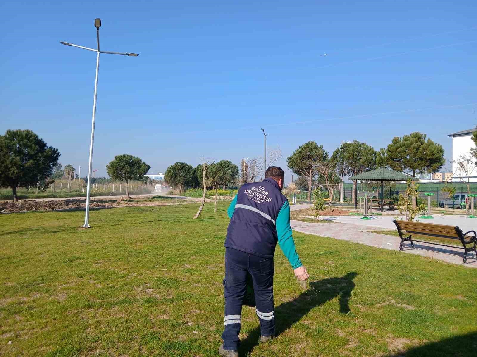 Işıklı Parkı’nda çevre düzenlemesi başladı