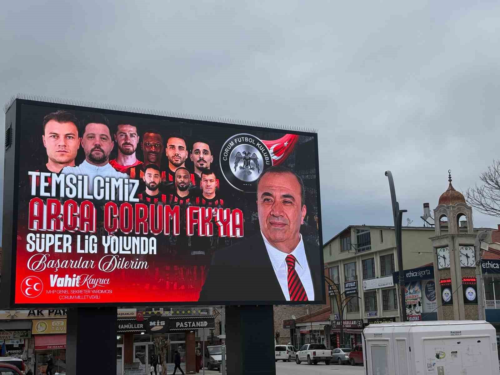 Alaca&rsquo;dan &Ccedil;orum FK&rsquo;ye S&uuml;per Lig yolunda billboardlu destek
