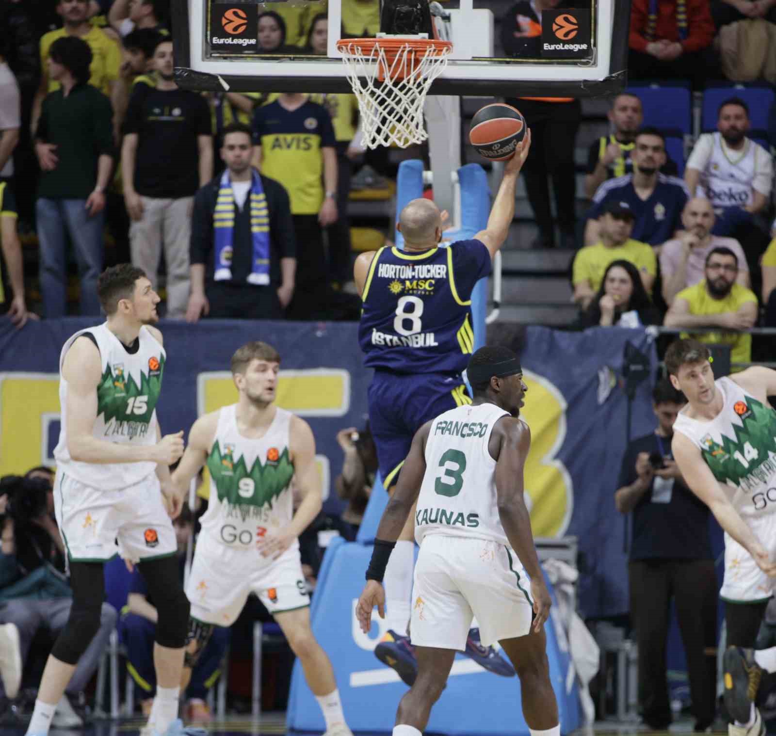 Euroleague: Fenerbahçe: 82 - Zalgiris Kaunas: 92