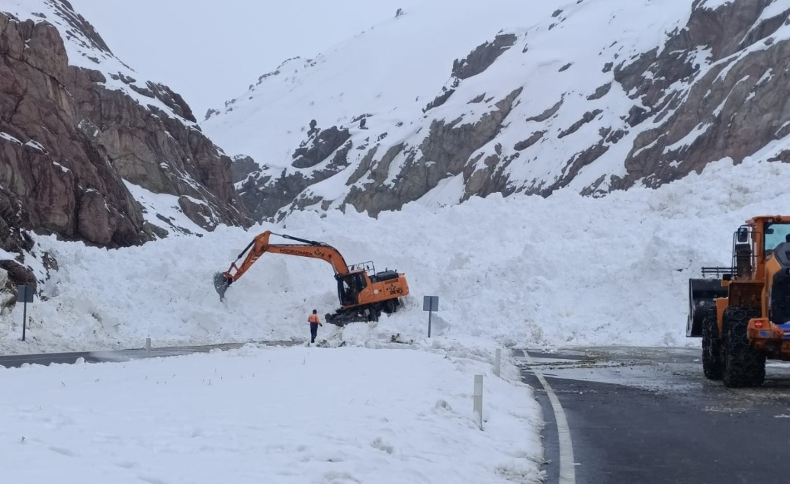 Van-Hakkari karayolunda &ccedil;ığ: &Ccedil;ok sayıda ara&ccedil; mahsur kaldı