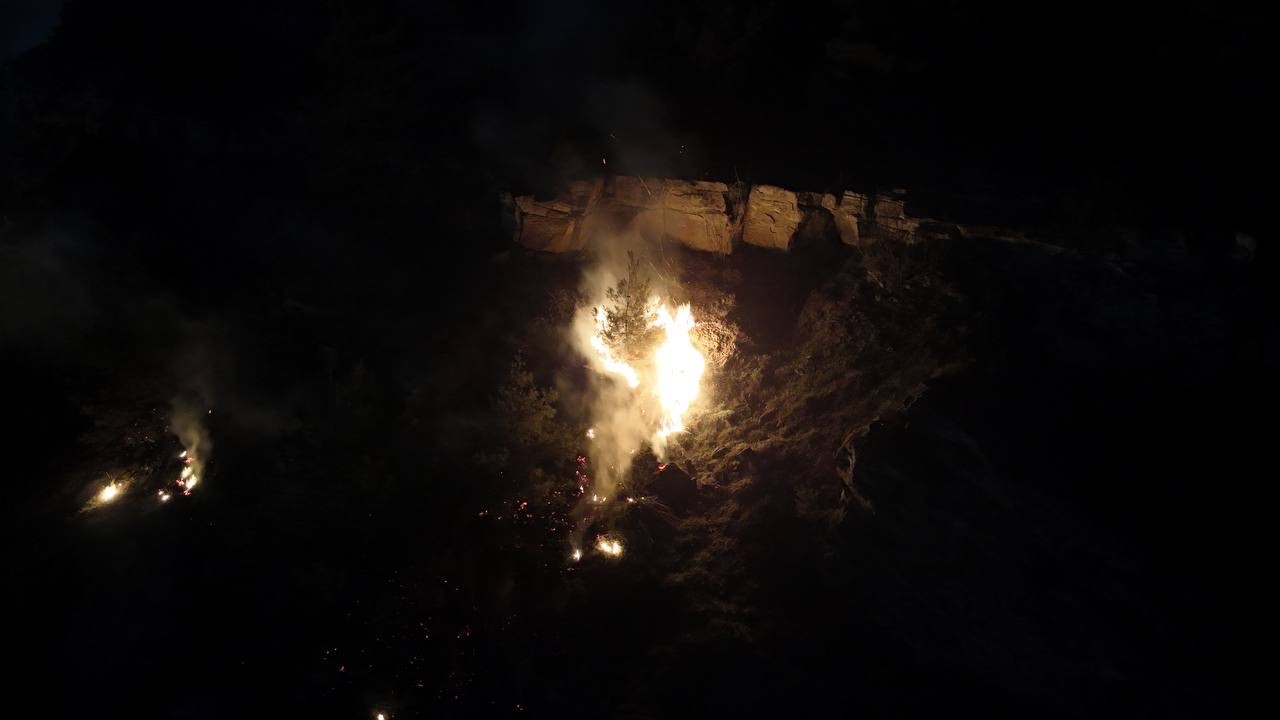 Karabük’te ormanlık alanda çıkan örtü yangını söndürüldü