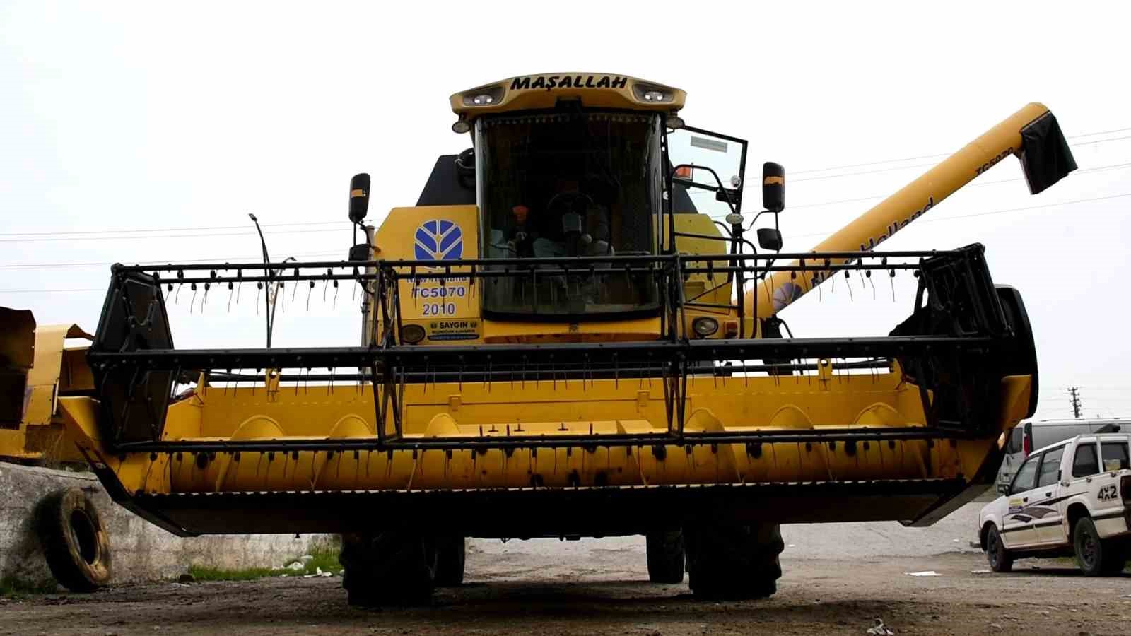 Bozkırın sarı devleri hasat i&ccedil;in bakıma alındı
