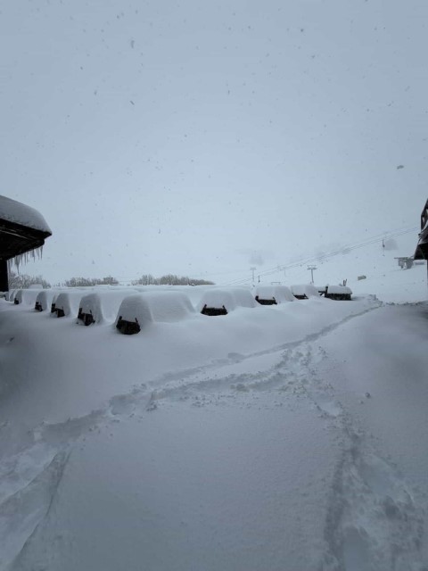 Uludağ&rsquo;da etkili olan kar yağışıyla g&uuml;n&uuml;birlik&ccedil;iler zirveye akın etti