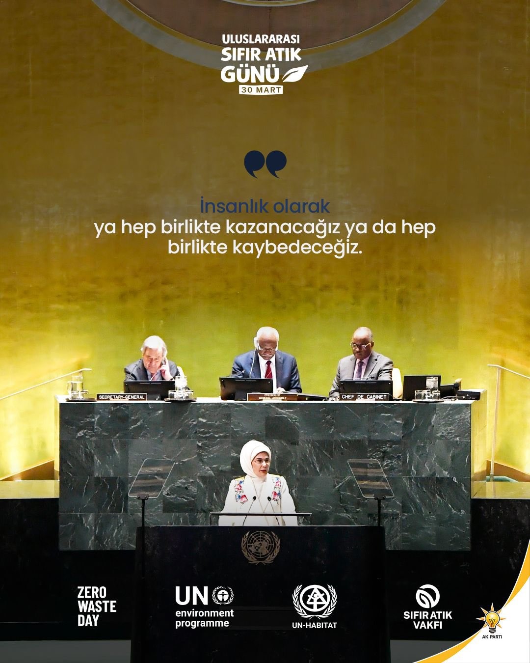 AK Parti S&ouml;zc&uuml;s&uuml; &Ccedil;elik: "Sıfır Atık Hareketi, d&uuml;nyaya sahip &ccedil;ıkmak i&ccedil;in k&uuml;resel bir eylem ve ilham kaynağıdır"
