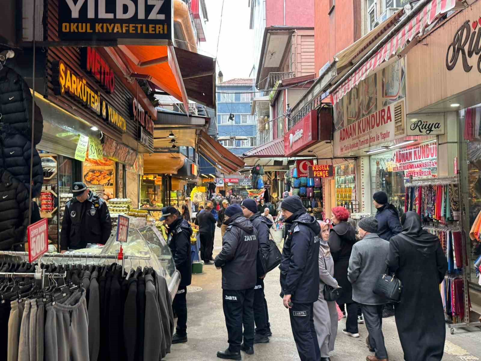 Zonguldak’ta zabıtadan ’kaldırım işgali’ denetimi