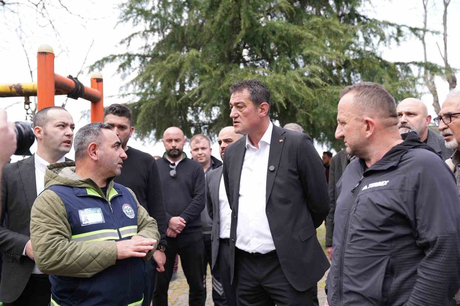 Giresun&rsquo;da izinsiz olduğu belirtilen sondaj &ccedil;alışması belediye tarafından durduruldu
