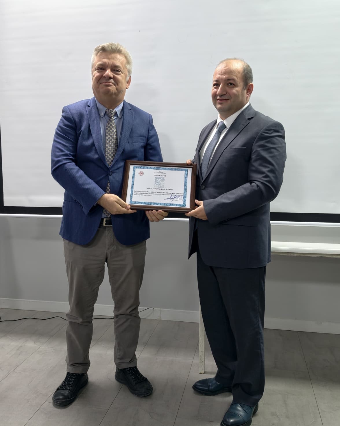 Manisa CB&Uuml; Hastanesi&rsquo;ne &rsquo;Bebek Dostu Hastane&rsquo; belgesi
