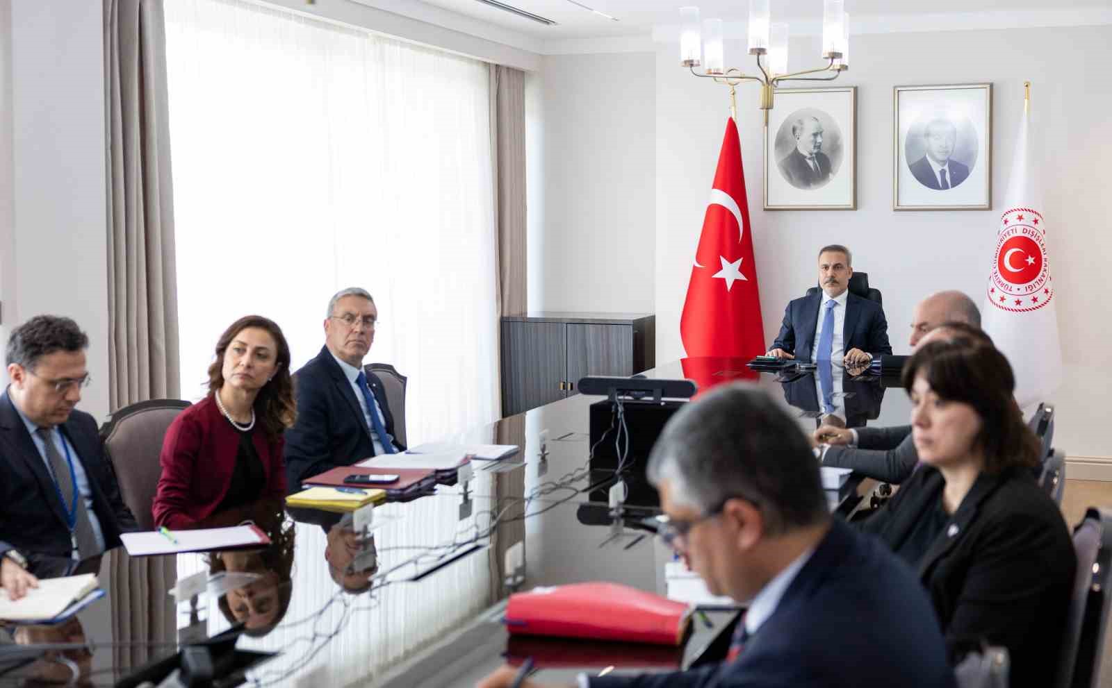 Bakan Fidan "H&uuml;rm&uuml;z Boğazı&rsquo;nda durum" konulu &ccedil;evrimi&ccedil;i toplantıya katıldı
