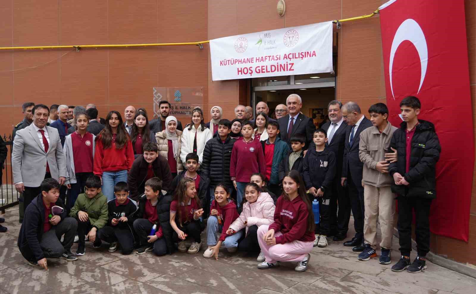 Muş&rsquo;ta 62. K&uuml;t&uuml;phane Haftası etkinlikleri t&ouml;renle başladı
