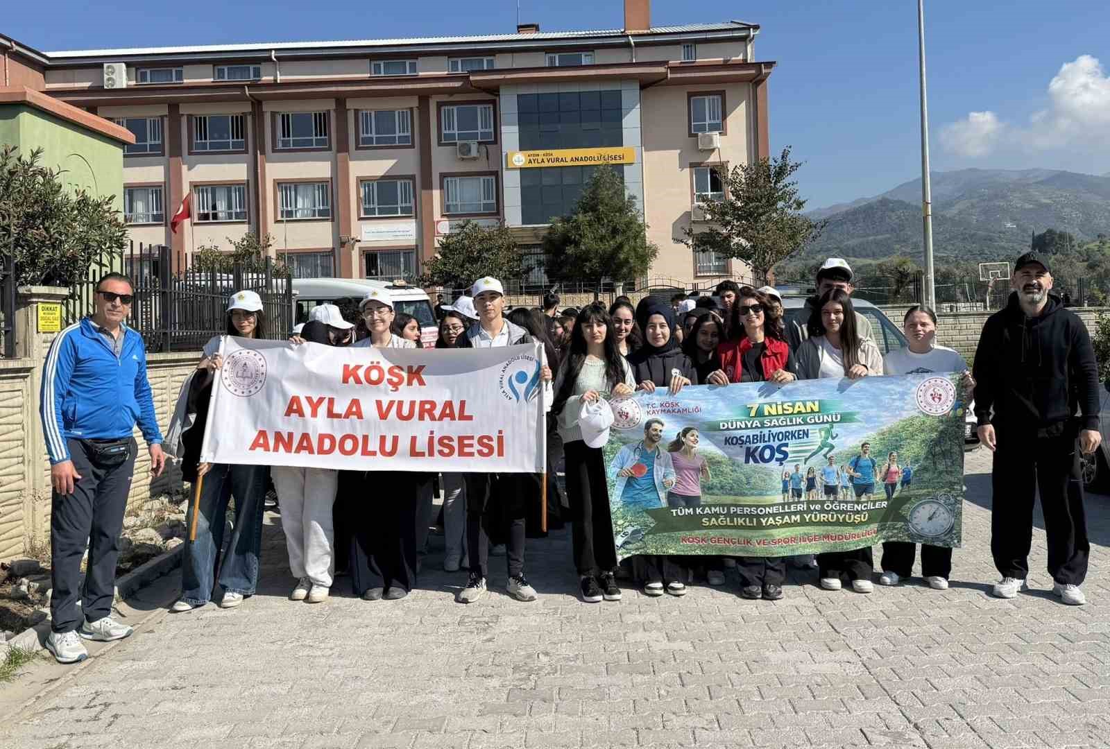 K&ouml;şk&rsquo;te &rsquo;Sağlıklı Yaşam Y&uuml;r&uuml;y&uuml;ş&uuml;&rsquo; etkinliği yapıldı
