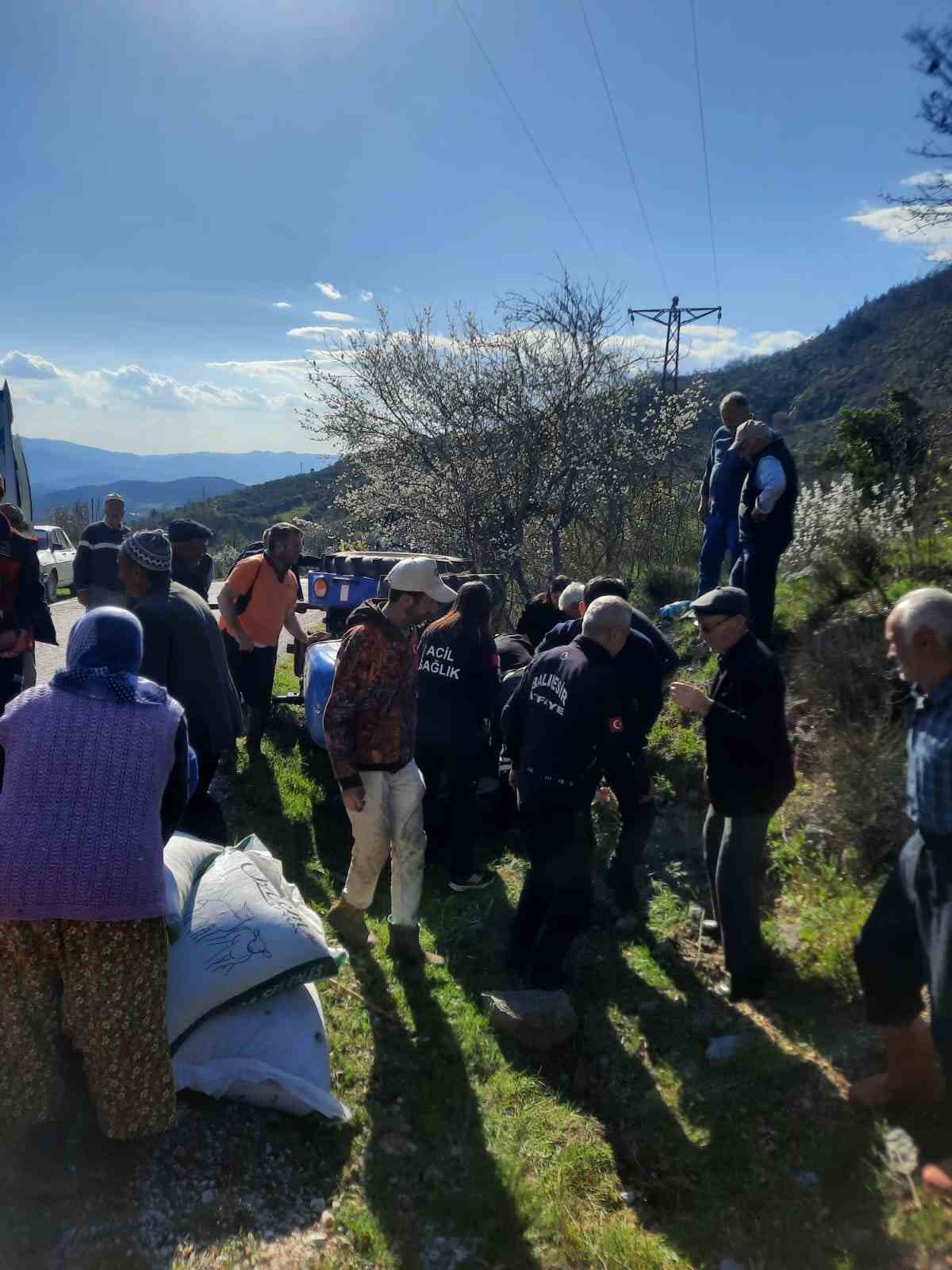 Balıkesir&rsquo;de trakt&ouml;r devrildi: 1 &ouml;l&uuml;
