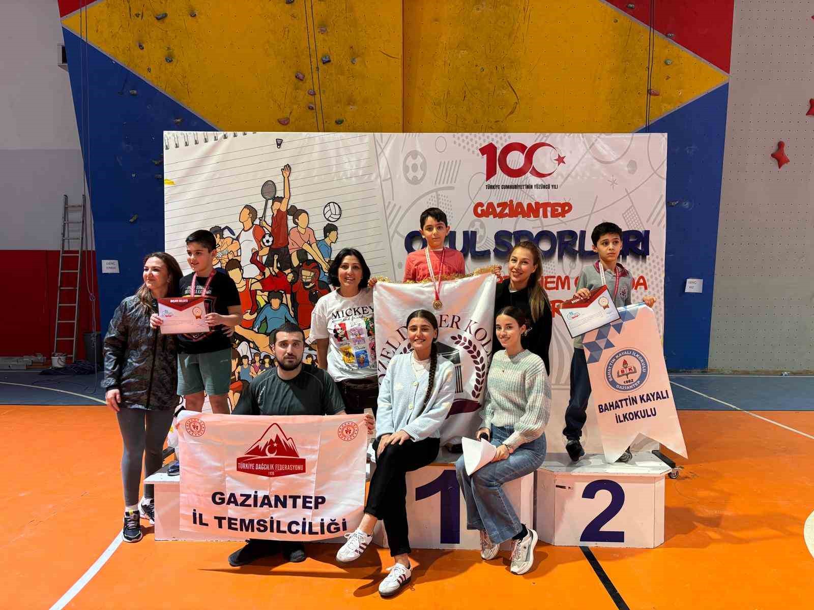 Gaziantep&rsquo;te &lsquo;Okul Sporları Tırmanış Yarışması&rsquo; yapıldı
