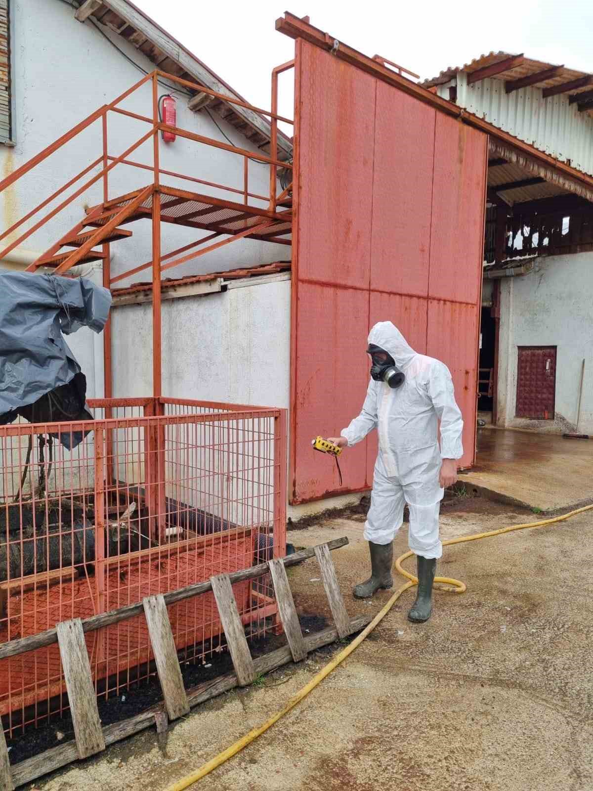 Çiftlikteki gaz sızıntısı ihbarı ekipleri harekete geçirdi